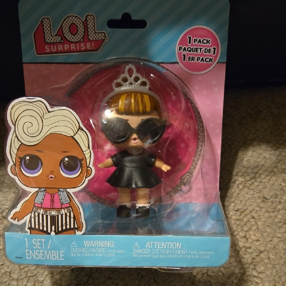 L.O.L. Surprise! Other - L.O.L. Surprise! Doll in Black Outfit with Silver Tiara